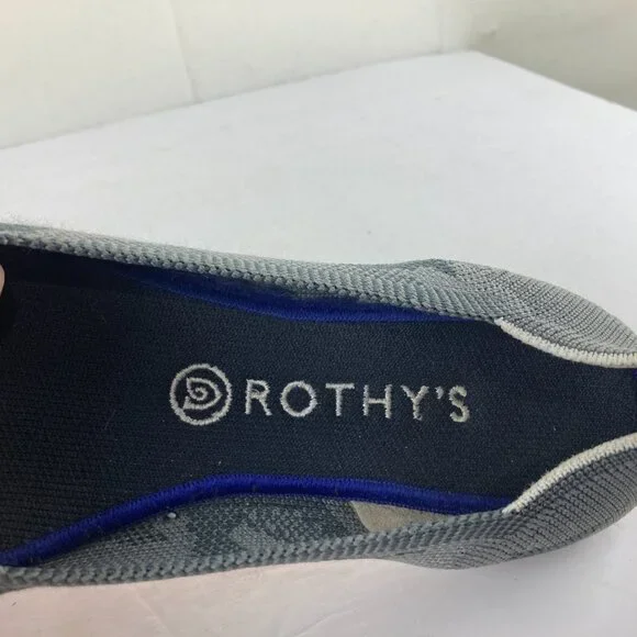 Rothys Ballet Flat Shoes Womens Sz 9 Gray Camo Slip On Comfort Designer Shoes - Picture 7 of 9
